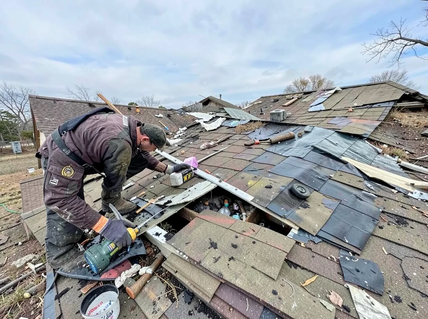 Storm Damage Roof Repair in Olathe, KS